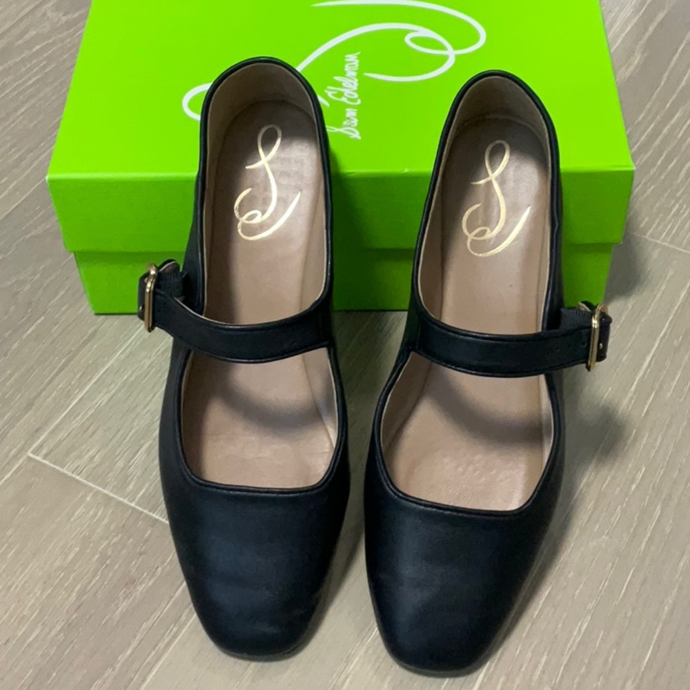 Sam Edelman Black Mary Jane Flats